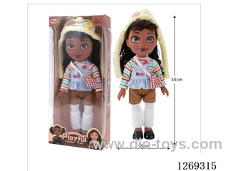 18-inch fully-vinyl black female doll with four-tone IC included battery