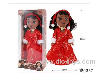18-inch fully-vinyl black female doll with four-tone IC included battery