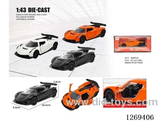 1:43 pull back alloy car 3 colors