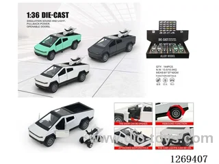 1:36 pull back alloy car + motorcycle W L/M included battery 3 colors 12PCS