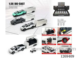 1:36 pull back alloy car + motorcycle W L/M included battery 3 colors 6PCS