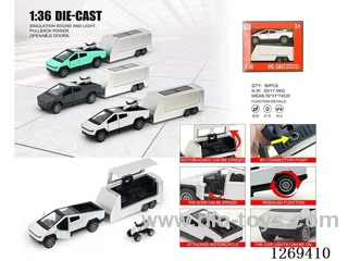 1:36 pull back alloy car + motorcycle W L/M included battery 3 colors