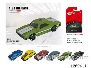1:64 free wheel alloy car