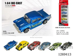 1:64 free wheel alloy car