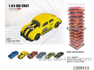 1:64 free wheel alloy car