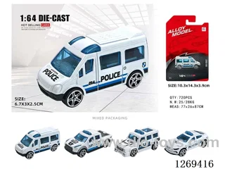 1:64 free wheel alloy car