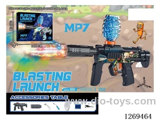 3.7V Mini MP7 Electric Automatic Water Bullet Gun with Spray /Adjustable Colorful Lights/Silencer
