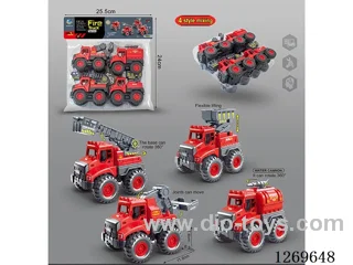 Inertial Fire Truck Series (4-Piece Set)
