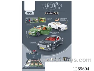 Sound & Light Inertial Fashion Sedan (8PCS) (included battery)