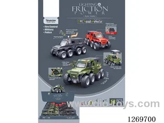 Sound & Light Inertia Military Off-Road Vehicle (8PCS) included battery