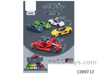 Sound & Light Inertial Sports Car (10PCS) included battery