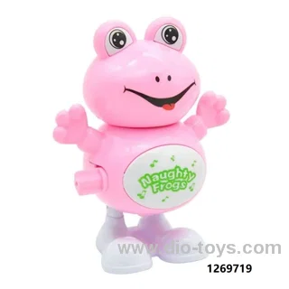 Wind up frog toy in opp bag