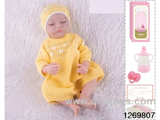 48CM Doll（Soft Rubber High-Fidelity(Hand-painted Hair, High-Quality Painting) Bottle, Magnetic Sippy Cup, Diapers, Birth card