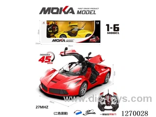 1:6 Ferrari with Opening Doors, Lights, included battery, 2-Color Mix