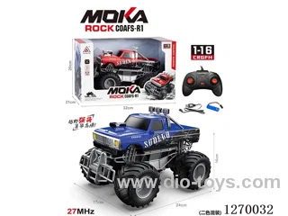 1:16 Big-Wheel RC Car, included battery (2-Color Mix)
