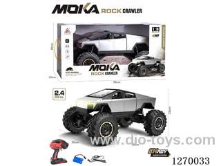 1:8 2.4G Tesla Alloy Rock Crawler (Silver-Gray), included battery
