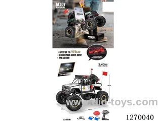 2.4G 4WD Rock Crawler King with Lights, included battery (2-Color Mix)