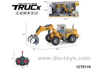 1:30 4 ch rc construction vehicle with light，not include battery