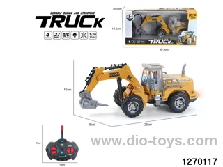 1:30 4 ch rc construction vehicle with light，not include battery