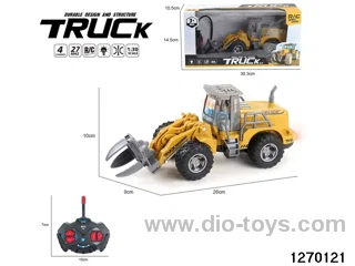 1:30 4 ch rc construction vehicle with light，not include battery