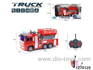 1:30 4 ch rc fire truck with light，include battery