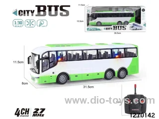 1:30 4 ch rc bus with light，not include battery