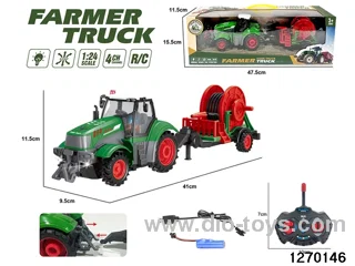 1:24 4 ch rc construction vehicle with light，include battery