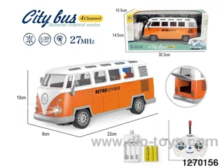 1:30 4 ch rc bus with light，include battery