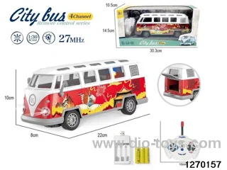 1:30 4 ch rc bus with light，include battery