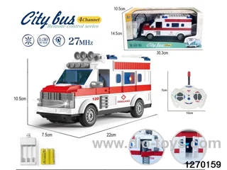 1:30 4 ch rc ambulance with light，include battery