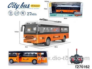 1:30 4 ch rc bus with light，not include battery