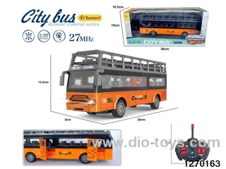 1:30 4 ch rc bus with light，not include battery