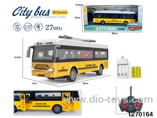 1:30 4 ch rc bus with light，include battery