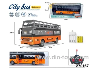 1:30 4 ch rc bus with light，include battery