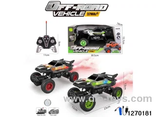 1:16 6 ch rc spray climbing car with light，include battery