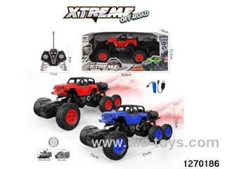 1:16 6 ch rc spray climbing car with light，include battery
