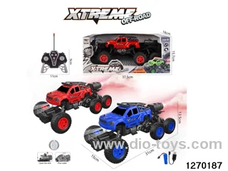 1:16 6 ch rc spray climbing car with light，include battery