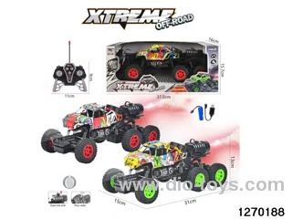 1:16 6 ch rc spray climbing car with light，include battery