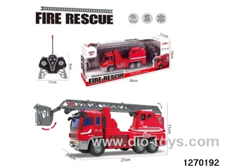 5 ch rc fire truck with light/sound，not include battery