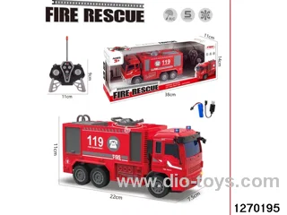 5 ch rc fire truck with light/sound，include battery