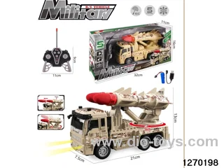 5 ch rc military vehicle with light/music，include battery