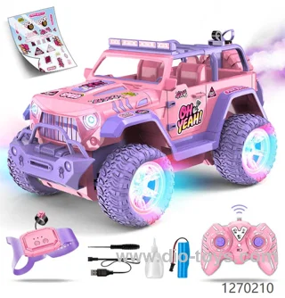 1:16 Pink RC Remote Control Car 2.4Ghz All Terrain SUV Truckd Monster Truck