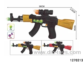 electric gun with light and music