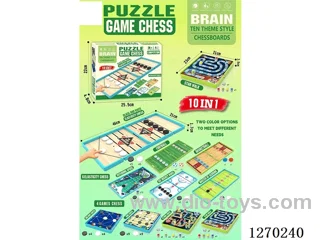 10-in-1 Puzzle Board Games