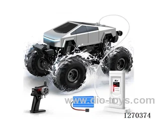 Off-road amphibious RC vehicle with charging station + supports Type-C direct charging; included battery