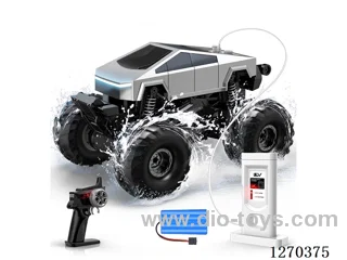 Off-road amphibious RC vehicle with charging station + supports Type-C direct charging; included battery