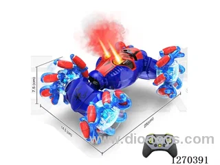 1:18 2.4G RC Spray Twist Car (Explosion Wheels) included battery