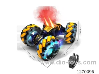 1:18 2.4G RC Spray Twist Car (Hollow  Wheels) included battery