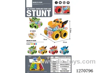 dual-inertia car with light included battery 12PCS