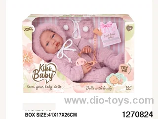 16-inch cotton body doll with power function and 12 vocal track accessories